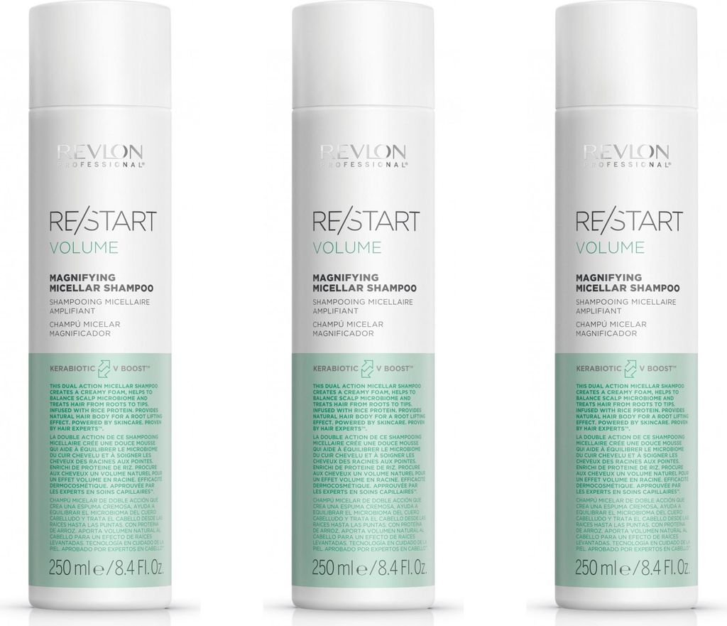 Re/Start Volume Magnifying Micellar Shampoo 3x250 ml