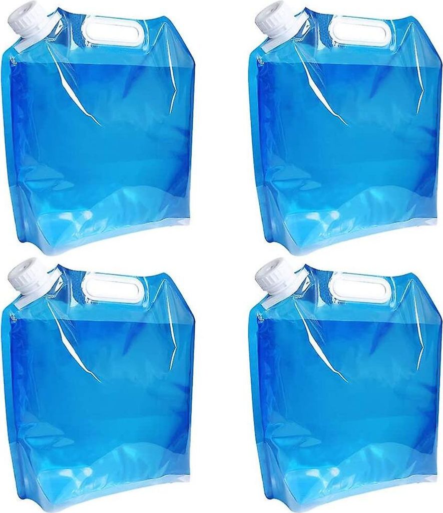 5l Faltbarer Wasserbehälter 4er-Pack Bpa-freier faltbarer Plastikwasserbeutel Auto