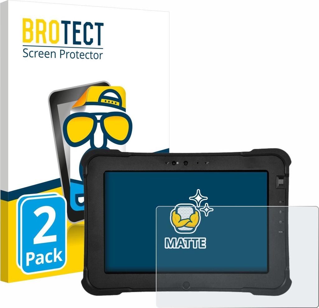 2x BROTECT Schutzfolie für Zebra XSlate L10ax Displayschutz Displayschutzfolie Folie Matt Entspiegelungsfolie