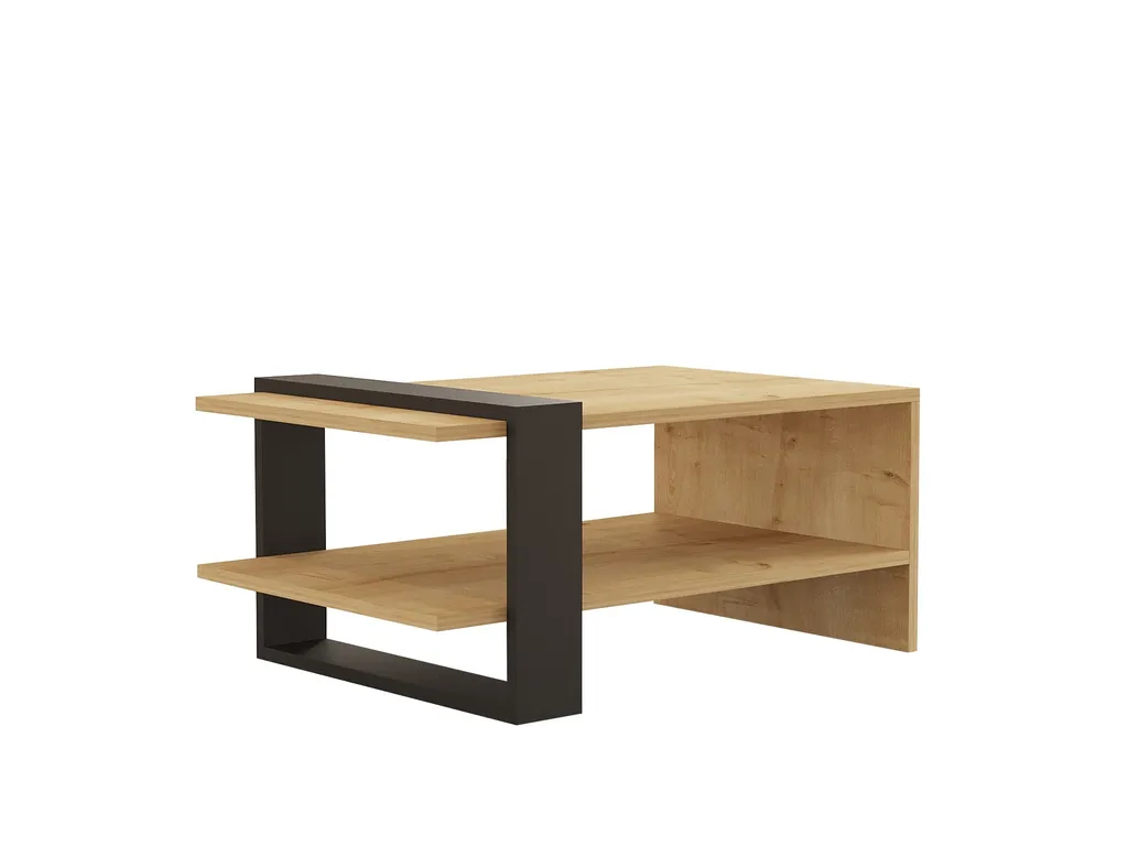 Table Basse Rectangulaire Anthracite Yonca pour Salon Contemporain