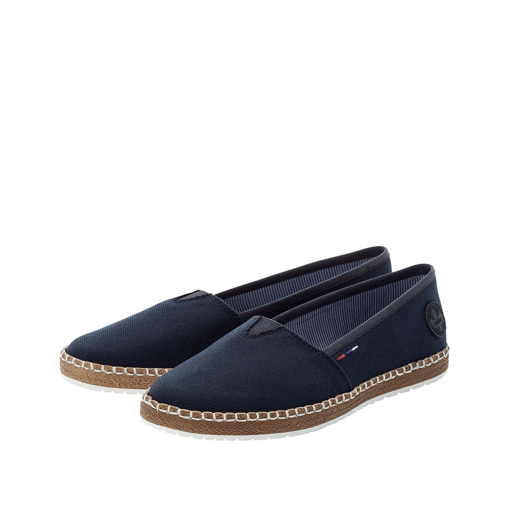 Rieker Damen-Slipper-Slip-On-Espadrille Blau, Farbe:blau, Produktbild 