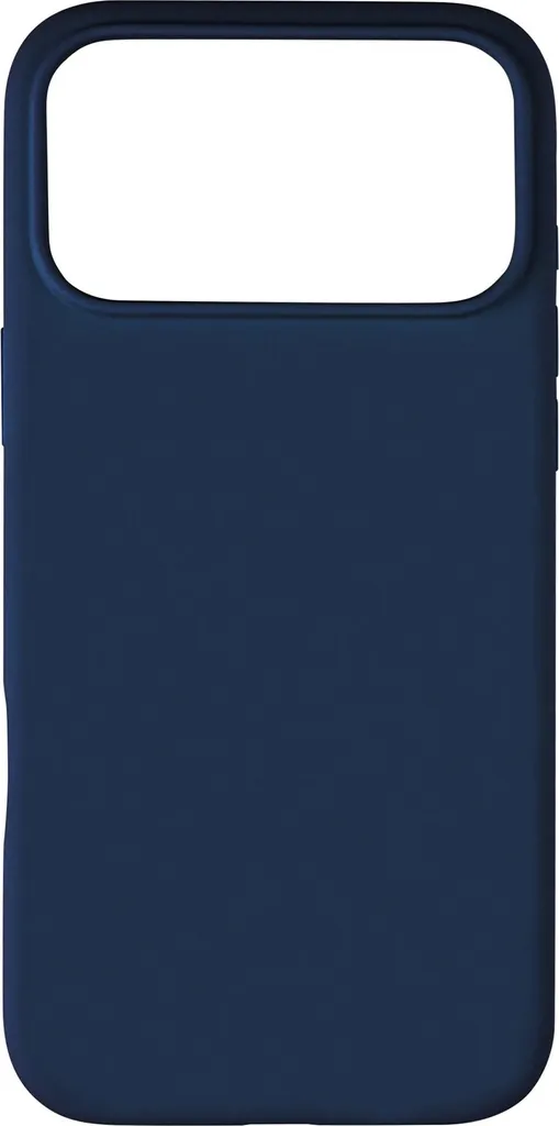Coque Silicone iPhone 17 Pro Max Bleue Idéale pour Recharge Sans Fil Qi