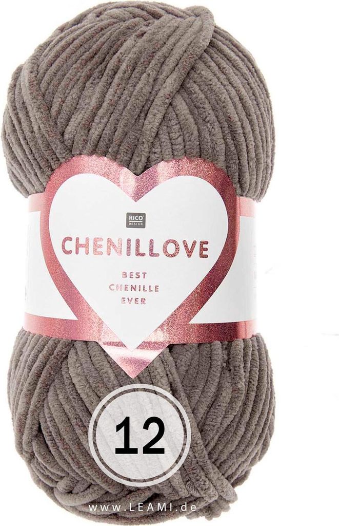 Creative Chenillove Rico Chenille (100g/110m) 12 braun Produktbild 