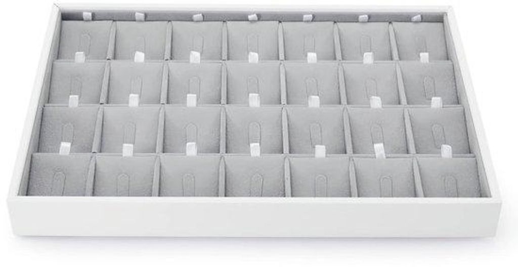 Ring-Tray-Organizer aus Metall, 28-teilig, für Schmuck und Accessoires