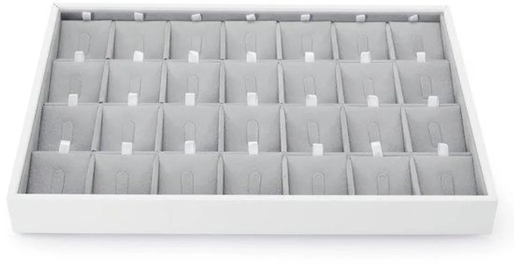 Organiseur à plateaux en métal 28 pièces pour bijoux et accessoires