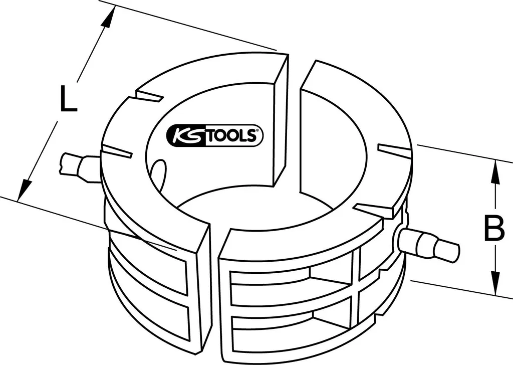KS Tools 2225009 Jaw insert set - 2