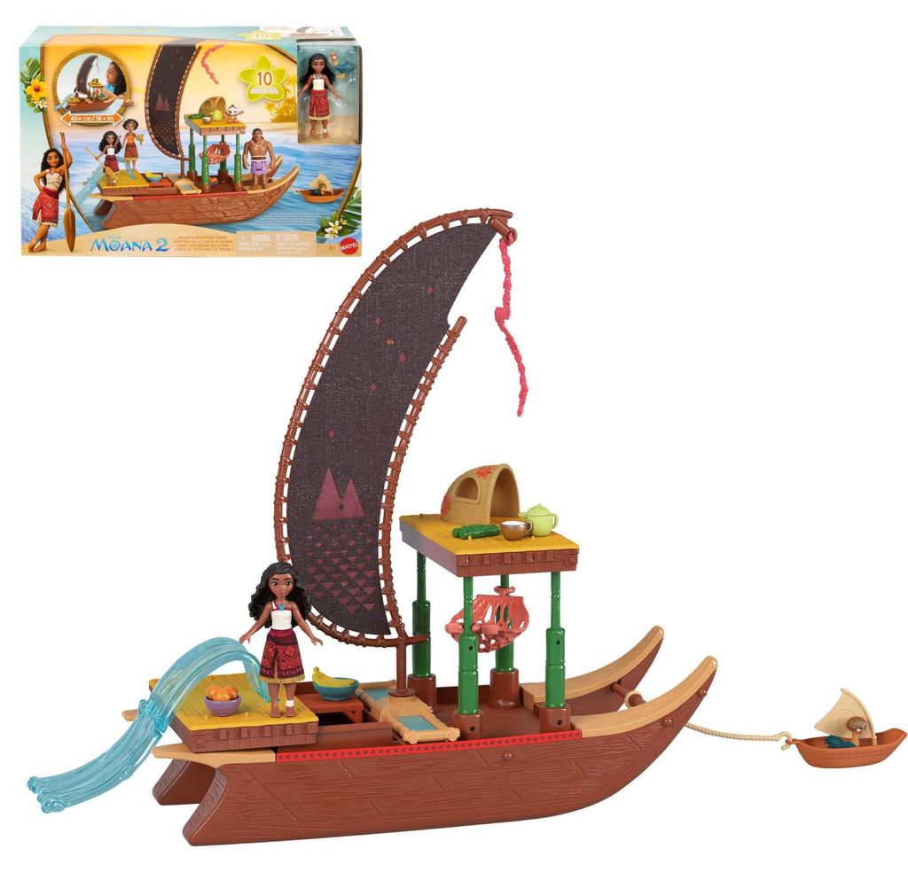 Disney Vaiana 2 Spielzeuge, Vaianas Abenteuerkanu-Spielset Produktbild 