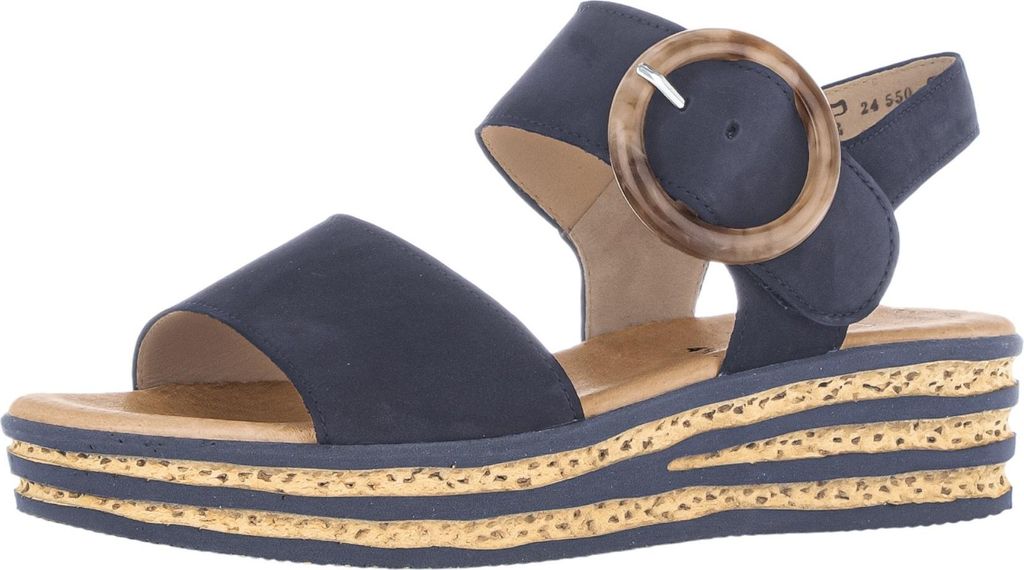 Gabor Damen Sandalen 44.550.16 Soft Nubuk Blau Gr.38,5