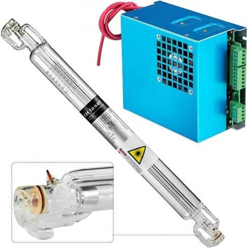 Kit tube laser Co2 50W avec bloc d'alimentation pour machine laser