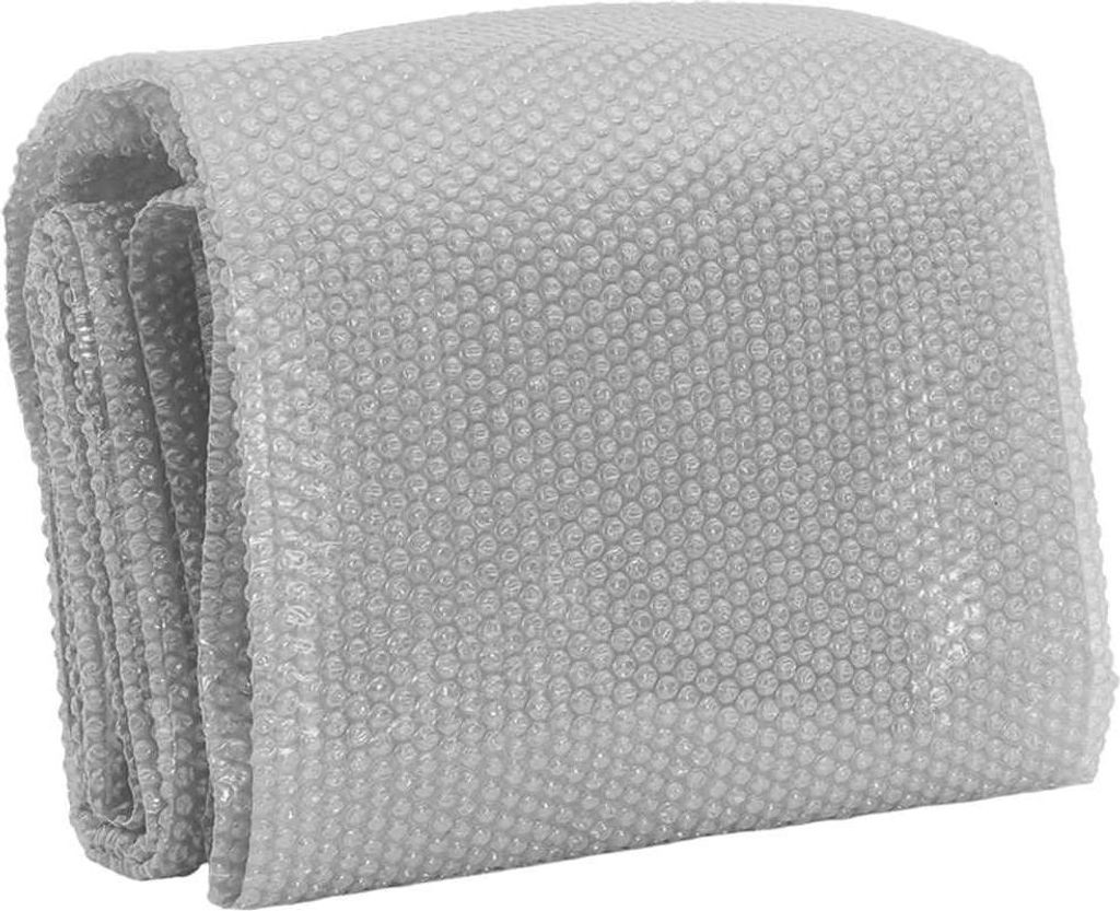 vidaXL Treibende Pool-Solarplane PE 381 cm Grau