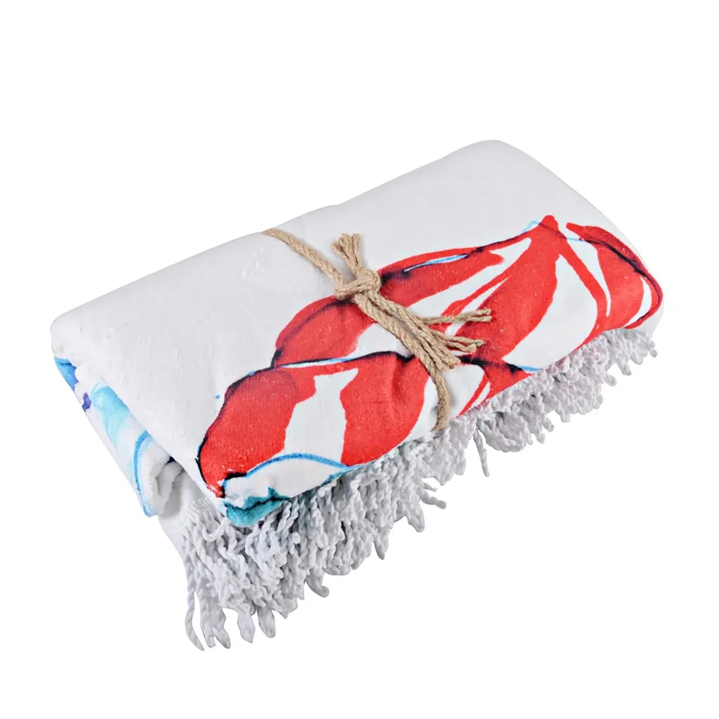 Grande Serviette de Bain Ronde Absorbante et Couverture de Plage 150cm - 3