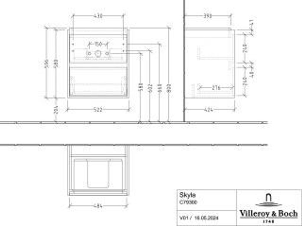 Villeroy & Boch C79300AF WTUS Skyla C79300 522x596x424mm 2