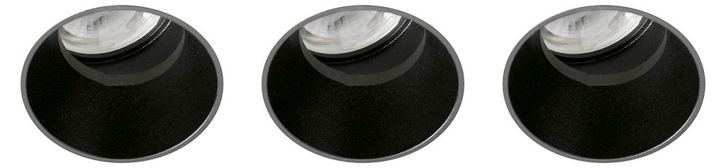 FLIC 3L Einbauleuchte orientierbar Trimless Schwarz MR11 GU10