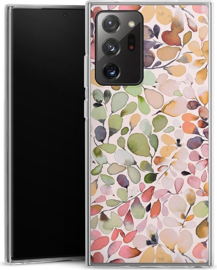 DeinDesign Handyhülle für Samsung Galaxy Note 20 Ultra 5G Silikon Hülle Case Smartphone Schutzhülle Muster Pattern Eukalyptus