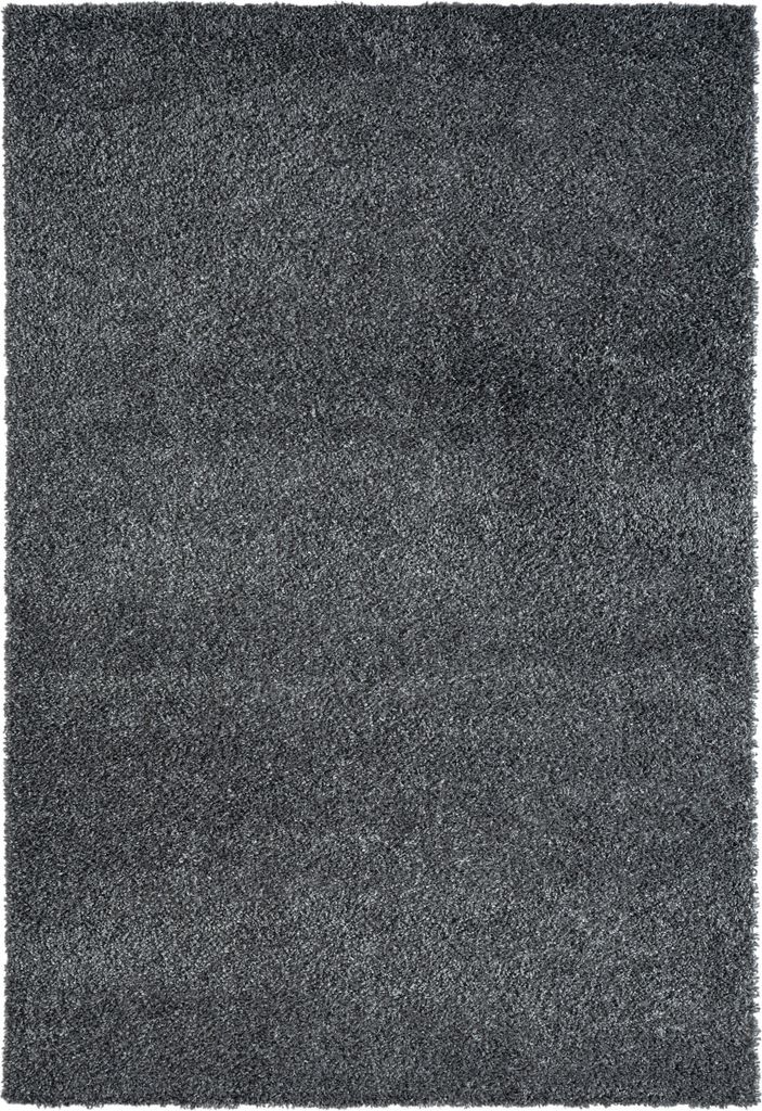 MY-RUG Teppich, Hochflorteppich Shaggy Star, 290x200, dunkelgrau, leicht glänzend, extra flauschig, Rechteckig