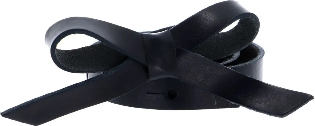 Vanzetti Pelle cintura 15mm Belt W70 Marine blu
