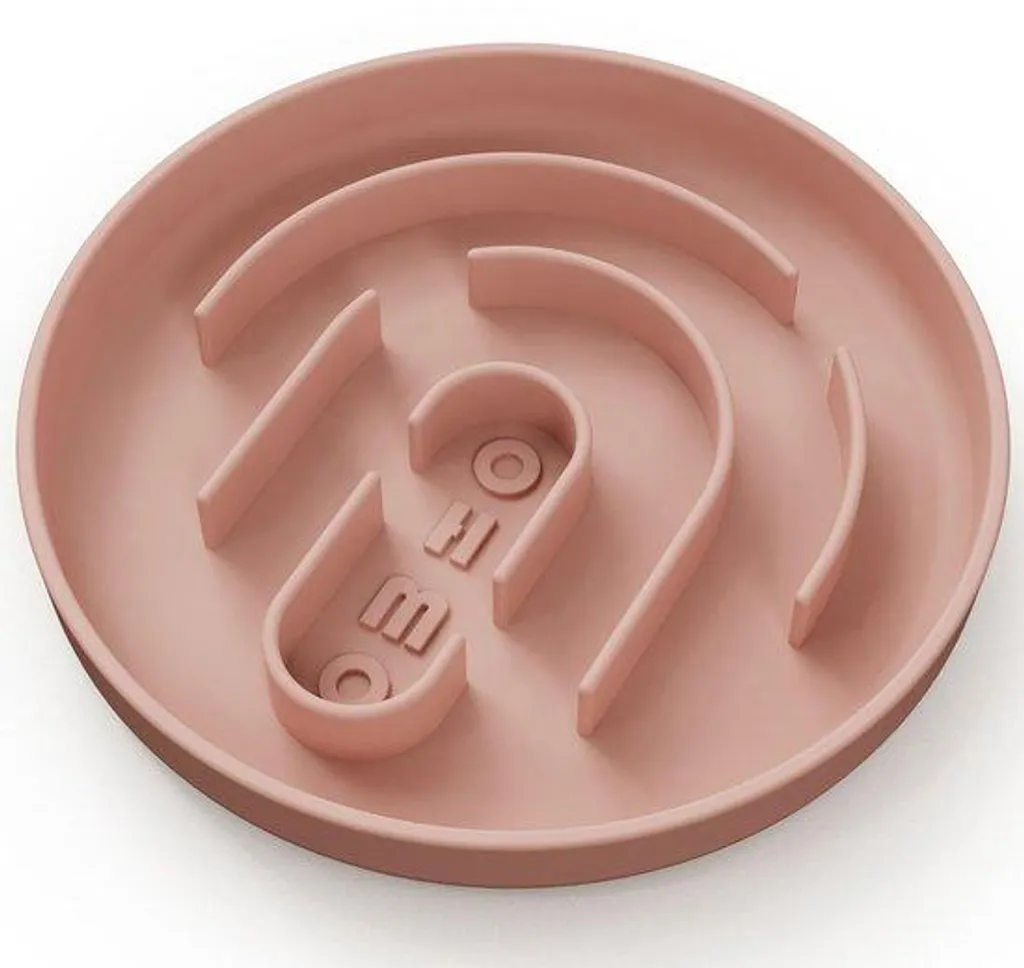 Bol alimentaire en silicone pour chien, modèle antidérapant gris moyen