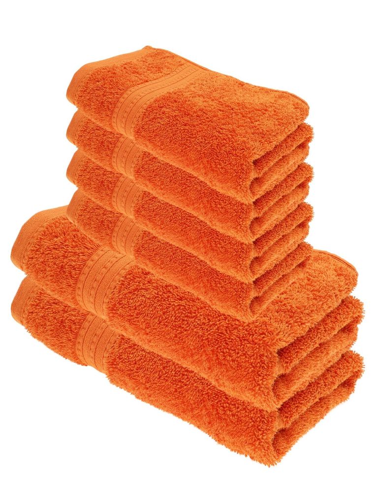 Julie Julsen BIO Duschtuch-Set 6 tlg. 2 Dusch- 4 Handtücher Terrakotta