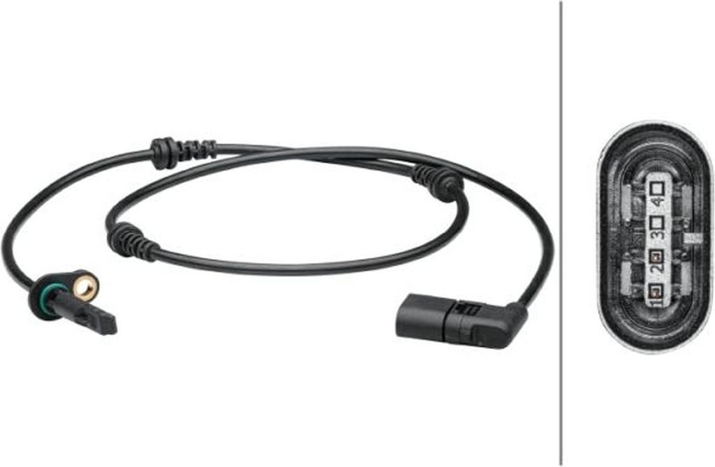HELLA ABS Sensor Raddrehzahl Vorne passend für MERCEDES-BENZ C-Klasse T-modell (S205) 6PU 012 679-411