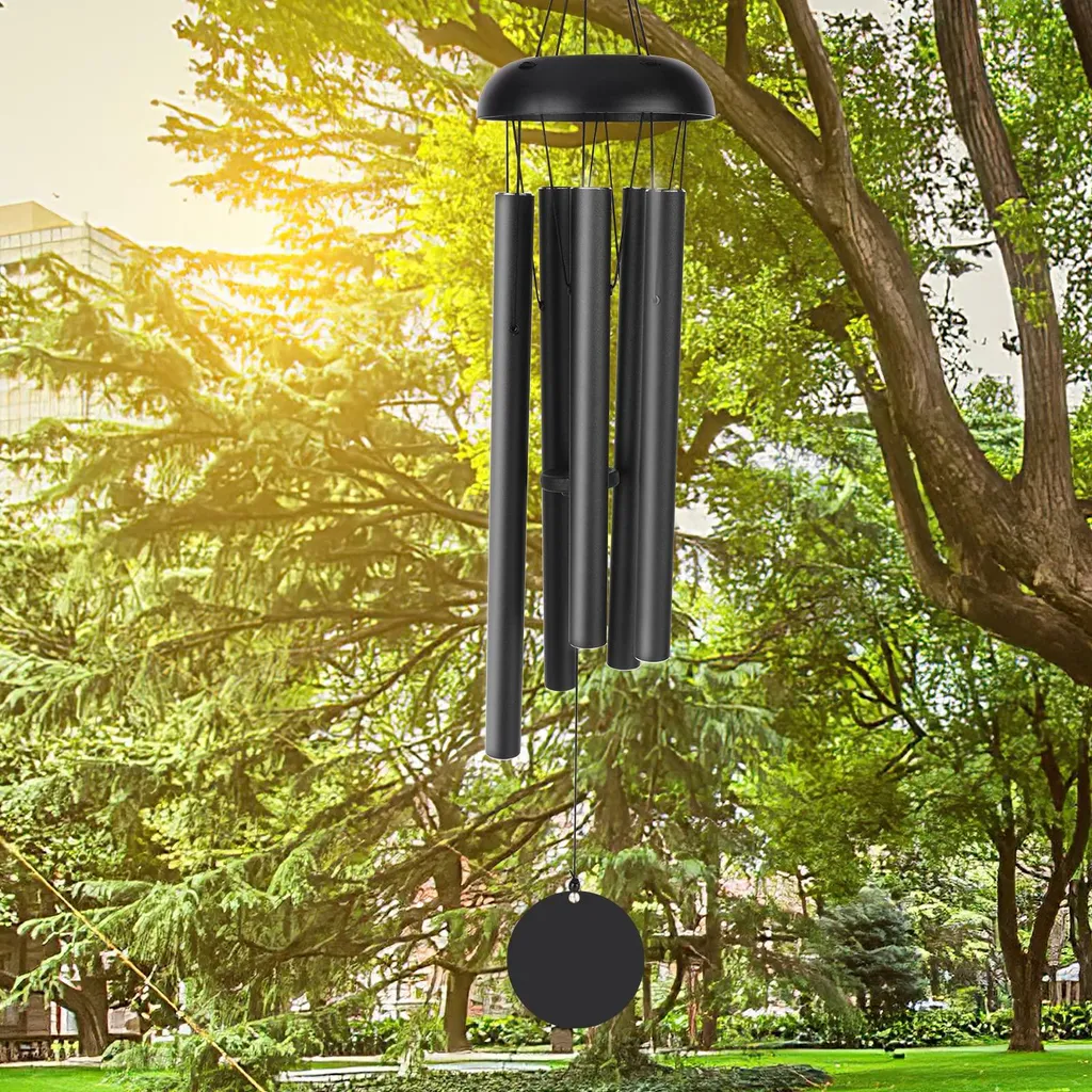 Carillon à vent rétro pour jardin et terrasse en métal mélodie douce