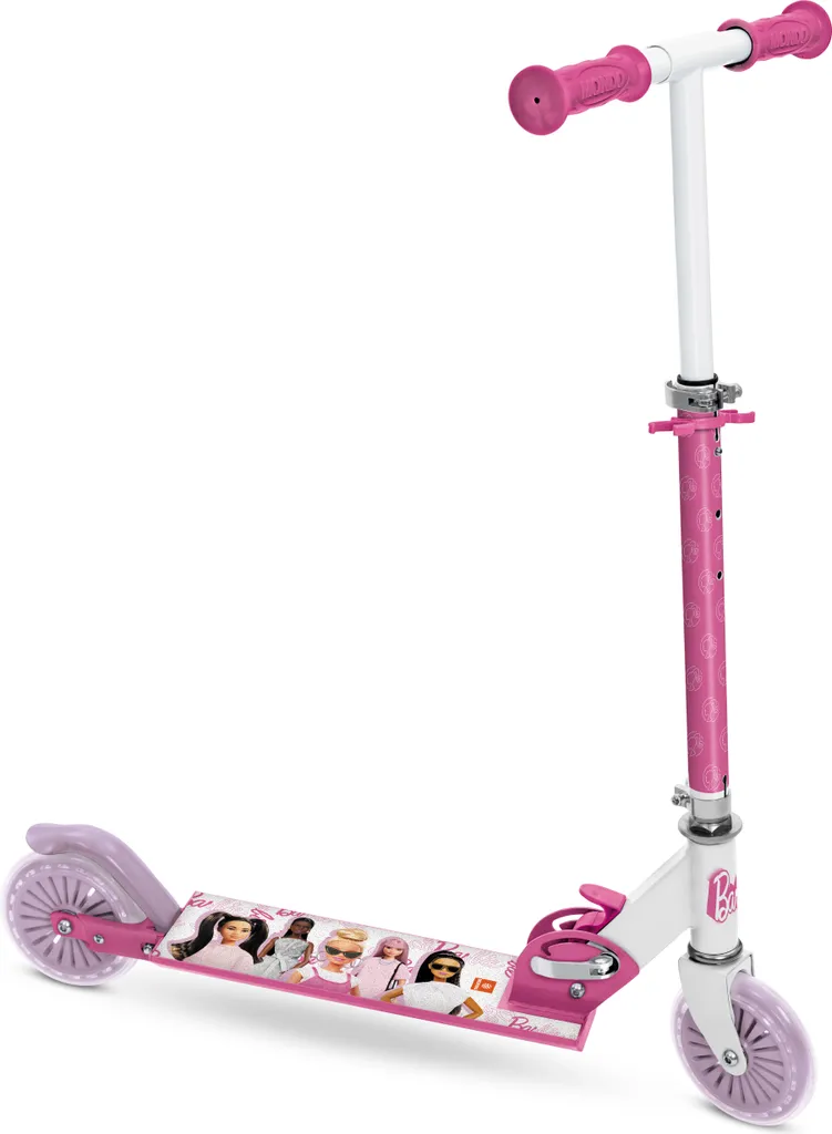 Trottinette pliable Barbie Mondo - Rangement facile et glisse sécurisée