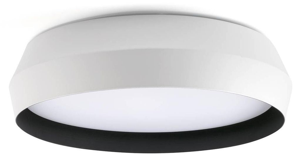 SHOKU 350 Wand-/Deckenleuchte Weiß/Schwarz 64278 Faro Barcelona