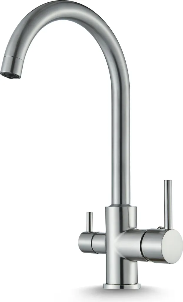 Rubinetto da cucina Ari 3 vie in ceramica Inox