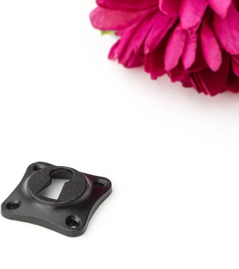Schlüsselrosette für Zimmertüren(einzeln) - zeitloses Design |BB| Eisen schwarz