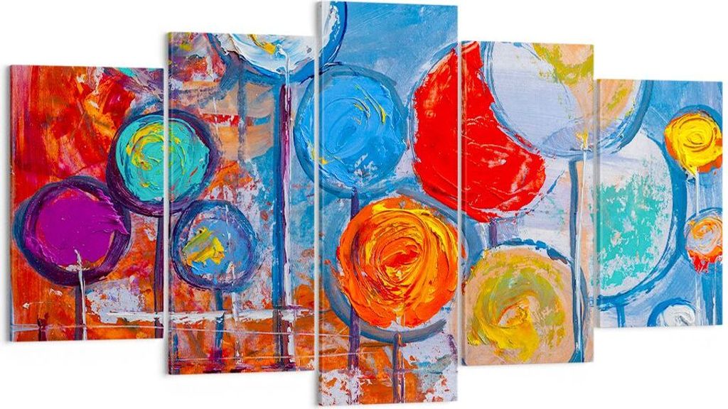 Bild auf Leinwand - Leinwandbild - Abstraktion modern - 160x85cm - Wand Bild - Wanddeko - Leinwanddruck - Bilder - Kunstdruck - Wanddekoration - Le...