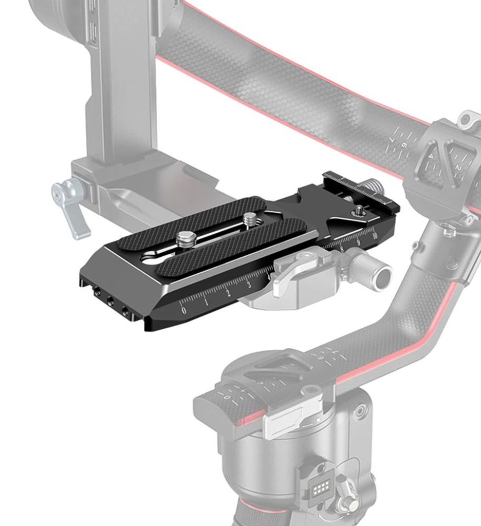 Schnellwechselplatte fuer Gimbal, Aluminiumlegierung, Arca-Swiss-Schnellwechselplattenadapter, Ersatz fuer DJI Ronin RS2 RSC2