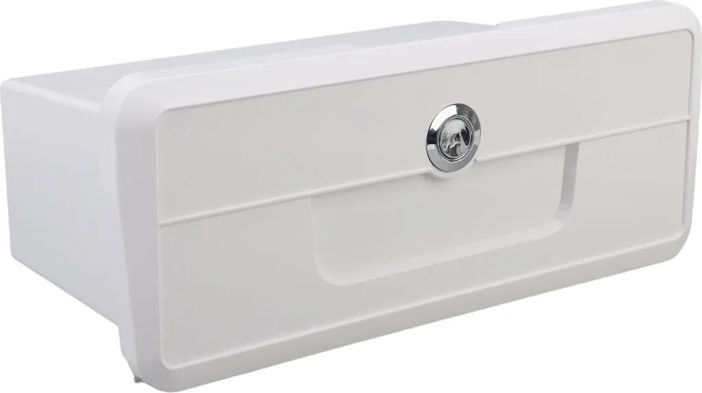 Porte-gobelets pour yacht et coffre de rangement étanche blanc universel