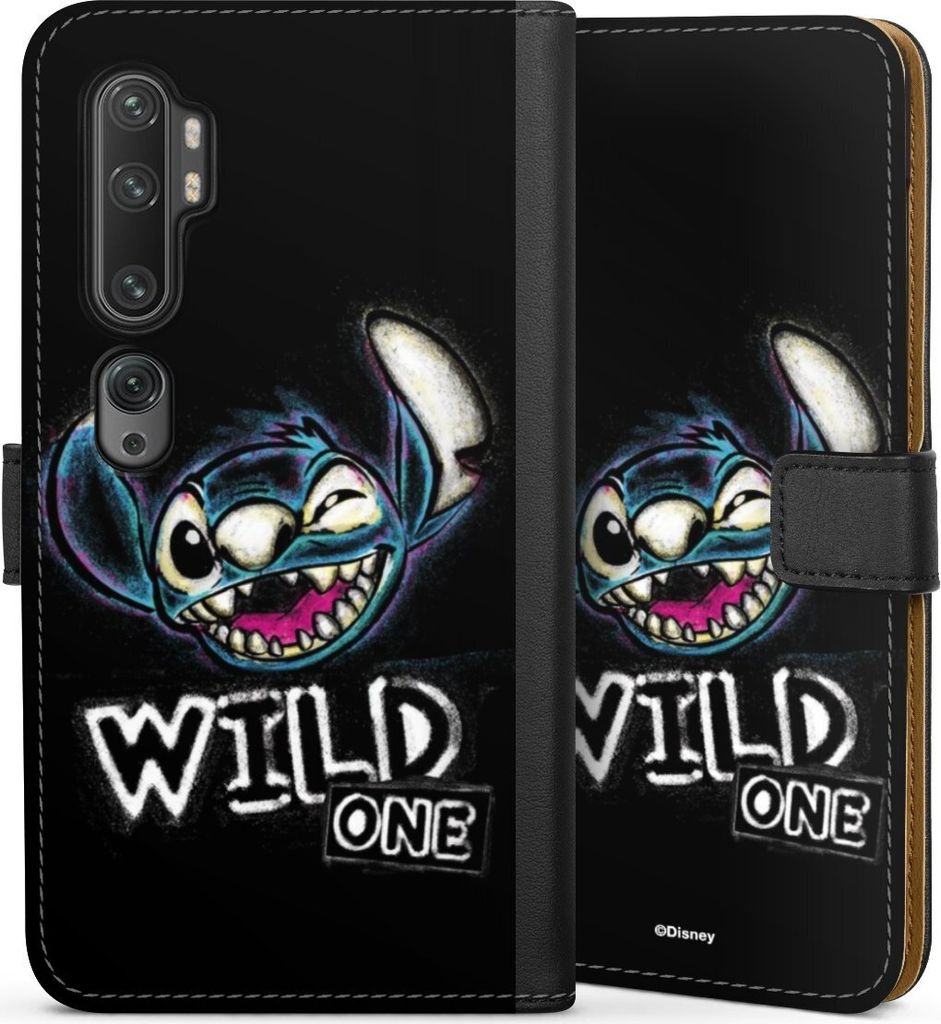 DeinDesign Klapphülle für Xiaomi Mi Note 10 Handytasche Lederhülle Tasche Disney Offizielles Lizenzprodukt Lilo & Stitch