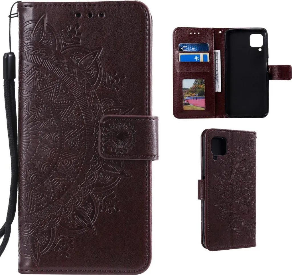 Cover Mandala Universale Samsung A12 - Custodia Portafoglio Multicolore