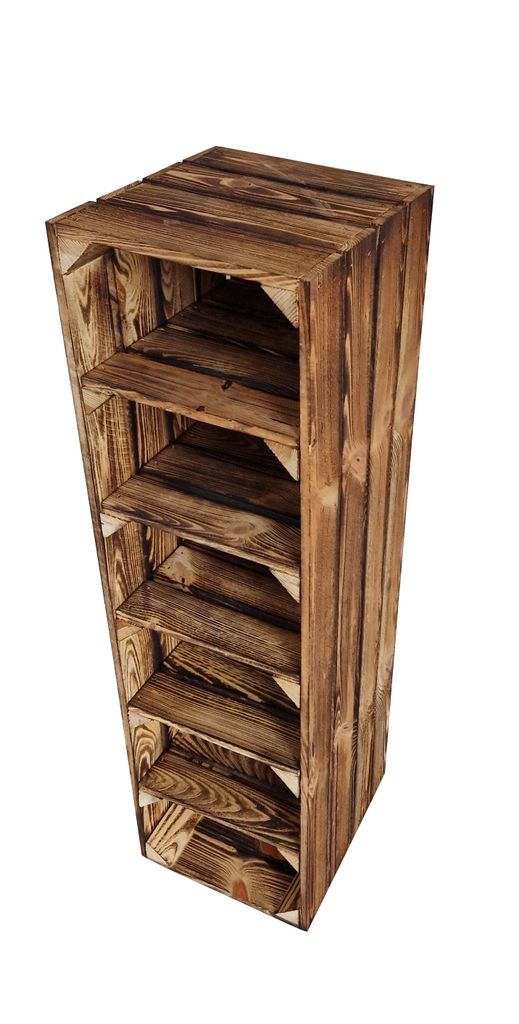 Schuhregal aus Holz, Holzkisten mit 6 Fächern, Hohe Produktbild 