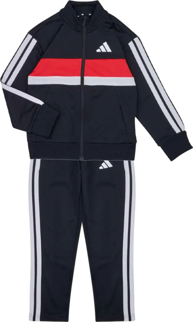 Survêtement Complet Adidas Noir avec Bandes Violettes Style Confort