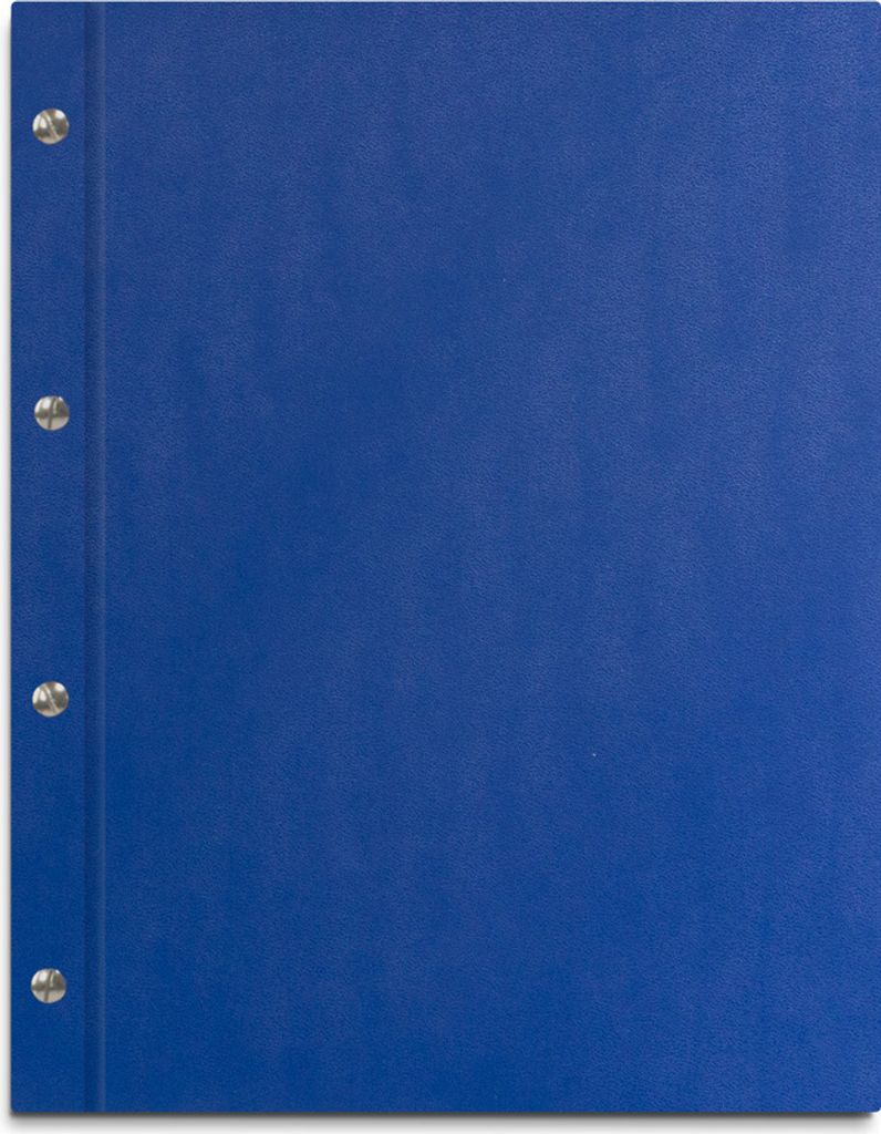 Dokumentenmappe im blauen Einband in Lederoptik, universelle Mappe, ohne Beschriftung – handgefertigte Mappe inkl. 12 Sichthüllen