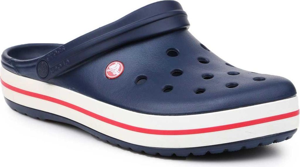 Crocs Crocband Clog, Weiblich, Erwachsener, Navy, Rot, Produktbild 