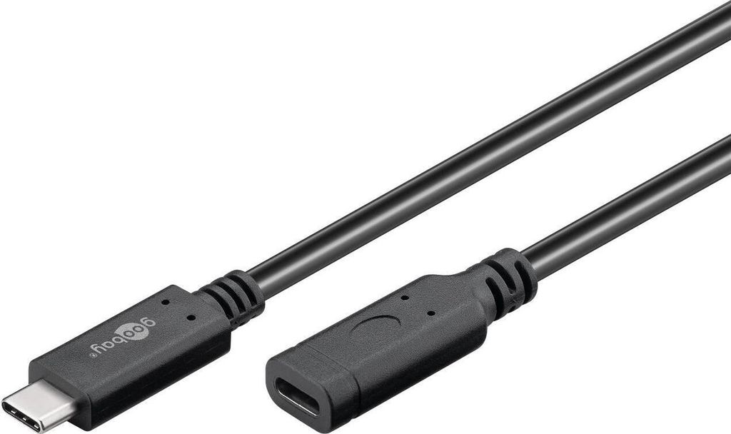 USB-C™-Verlängerung USB 3.2 Generation 2, 1 m, schwarz Produktbild 3