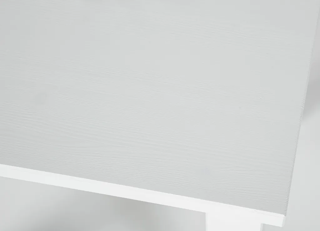 Table d'appoint Asgar blanc : structure robuste et finition laquée chic - 7
