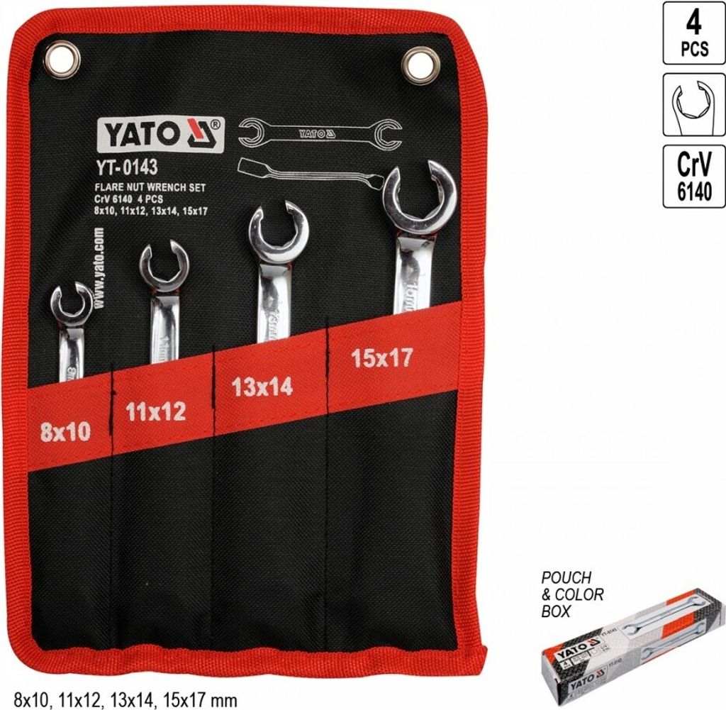 Yato YT-0143 - Chiave a due fori piatti 8-17 mm Yato Immagine del prodotto 