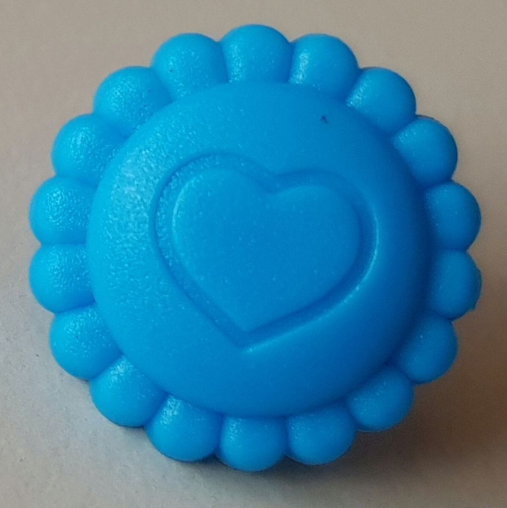 Snaps Druckknopf-Set Sonnenblume Herz in verschiedenen Farben : 100er Pack B8 Blau Packungsgröße: 100er Pack Snaps-Farben: B8 Blau