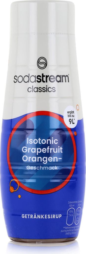 A bottle of SodaStream syrup.