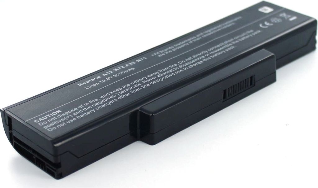 Akku für Asus A73SM Li-Ion 10,8 Volt 4400 mAh schwarz.