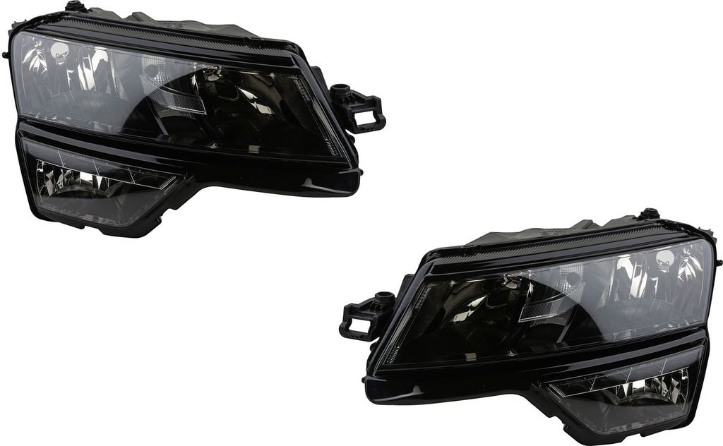 Johns, Scheinwerfer Links & Rechts Set kompatibel zu Skoda Karoq NU7 ND7 07/17 - m. TFL 716610 57B941016 716609 57B941015