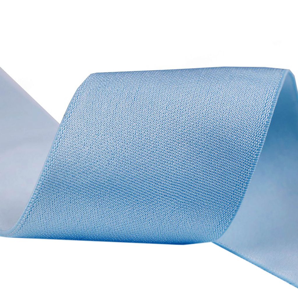 Glanz-Satin Gummiband Farbmix 5 x 1,5m x 50mm Gummilitze f. Gürtel Kleider Blusen Farbmix