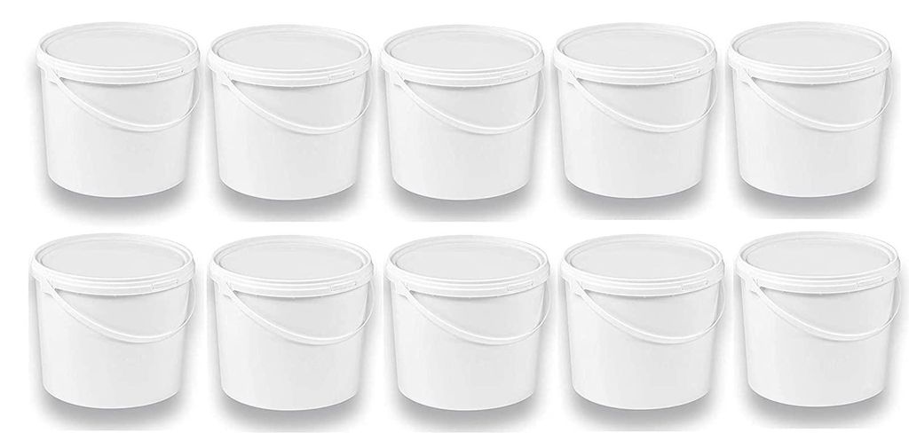 SILPLAST Eimer mit Deckel 5L x 10 Kunststoffeimer 5 Liter Produktbild 