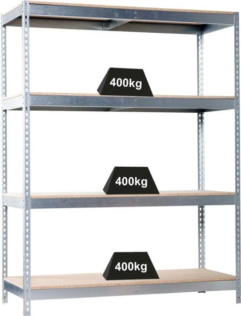 Étagère Galvanisée Ultra Résistante 400kg par Plateau BIG WOOD YETI FOUR