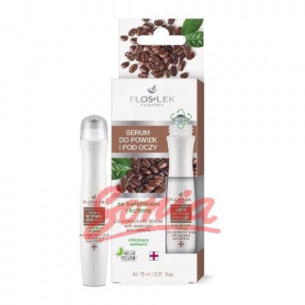 FLOSLEK Augenlid- und Augenkonturenserum mit kühlendem Applikator 15ml