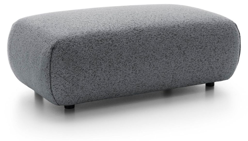 Masseno Sitzhocker ZEST, Modern Polsterhocker, Fußhocker Grau