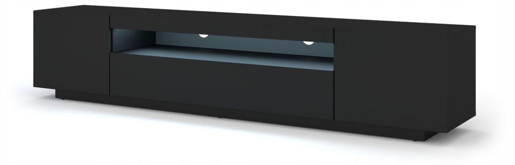 Mobile TV basso Aura 200 cm Base universale sospesa o in Immagine del prodotto 
